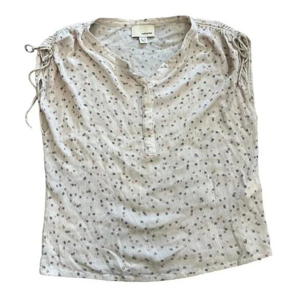 The Korner Beige Polka Dot Viscose Blouse XS - Picture 1 of 4